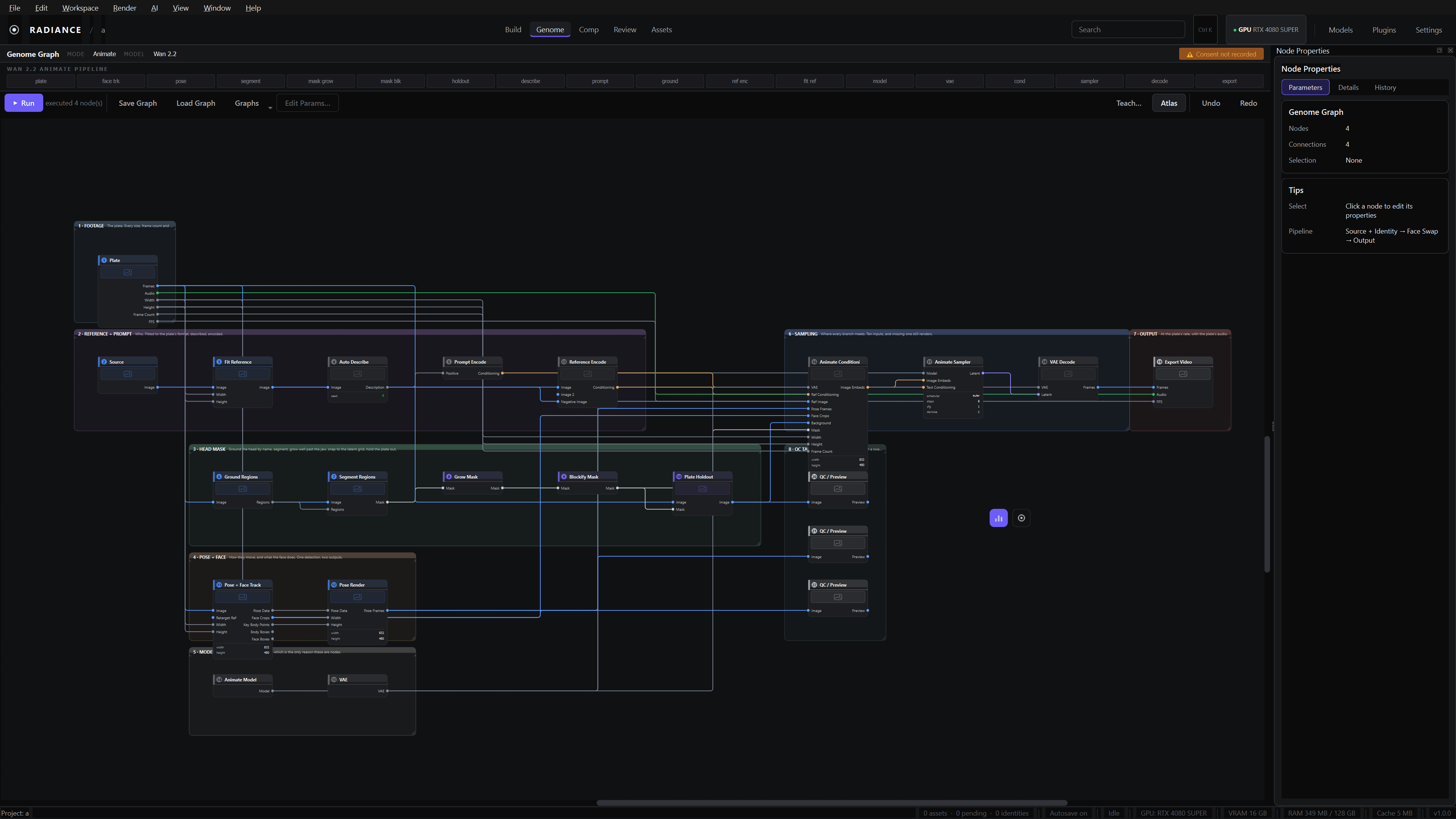 Radiance full production node workflow