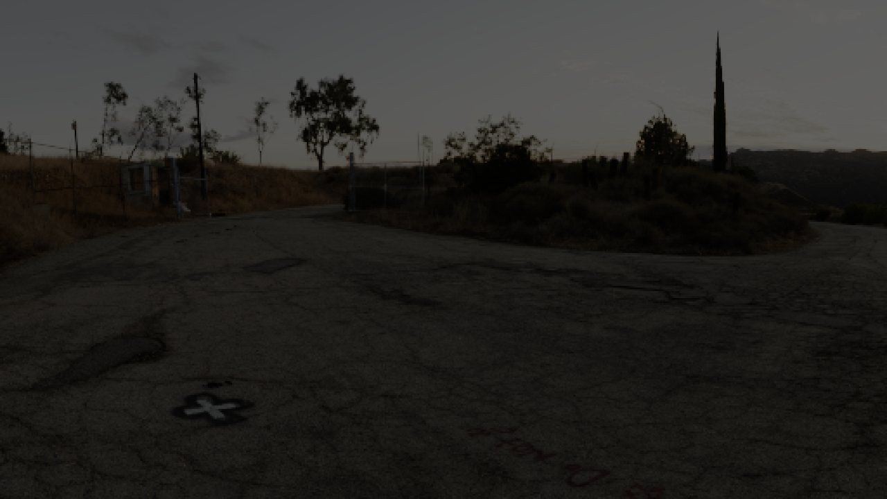 Road scene before HDR conversion