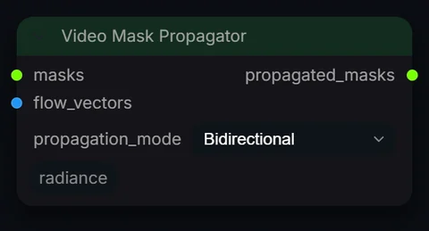 Video Mask Propagator node in Radiance 3.5.0, default interface